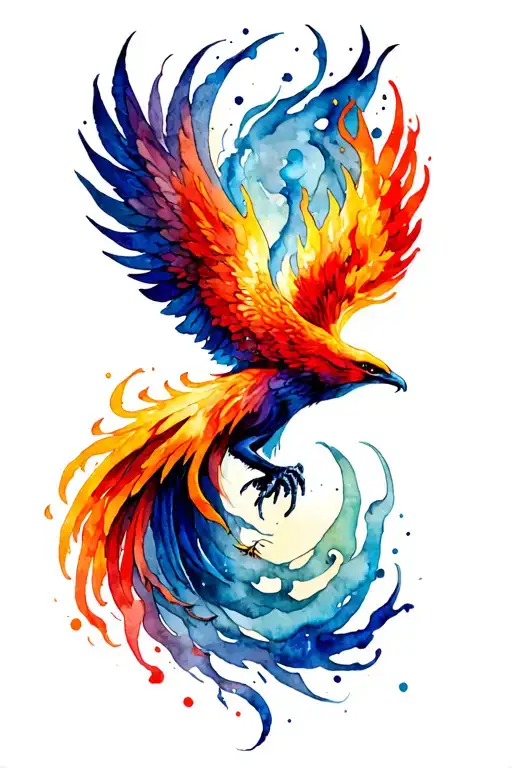 Phoenix In Fire Cyclone