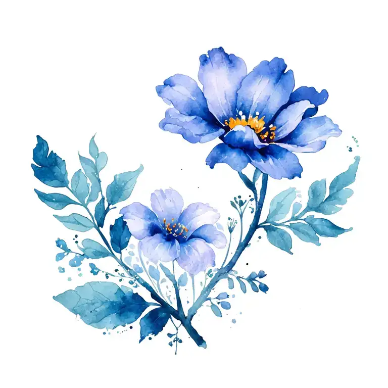 Flower And Leo Zodiac Sign