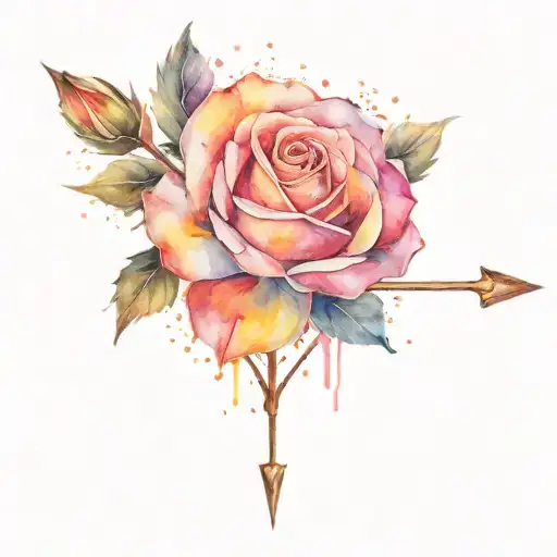 Rose November Sagittarius Arrow