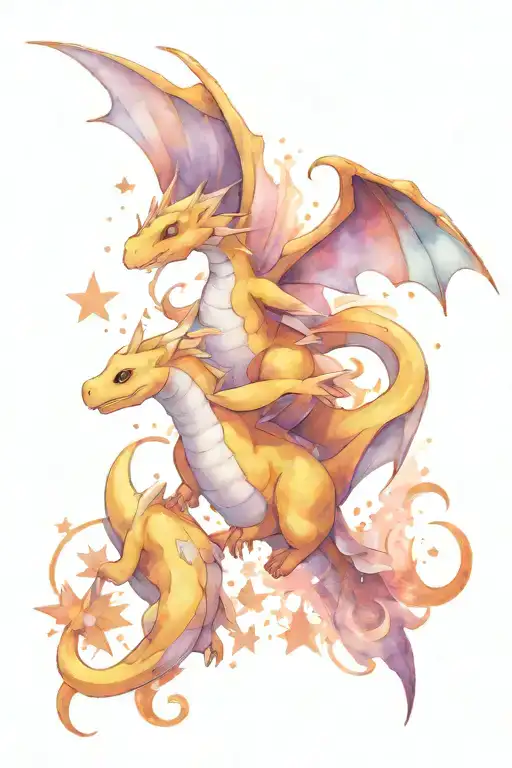Dragonite And Angel Star