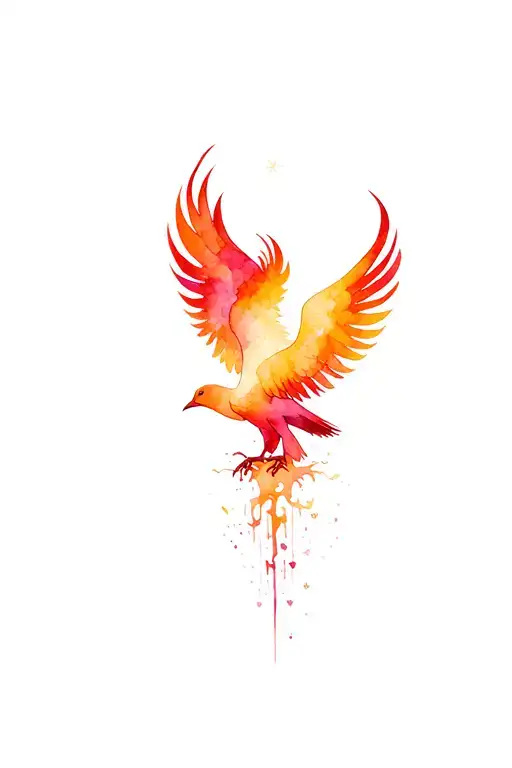 Phoenix Rising From The Ashes