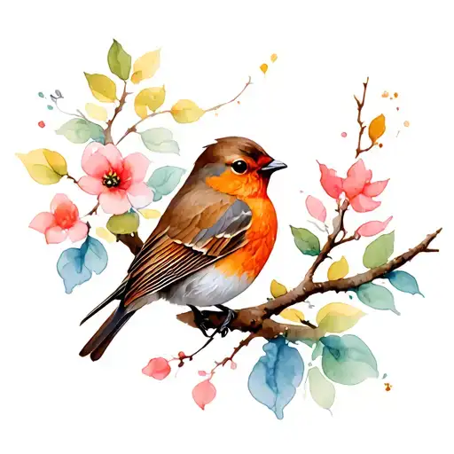 Robin Bird And A 777