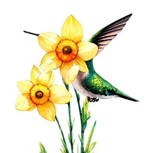 Daisy Daisy Hummingbird Daffodil Daisy