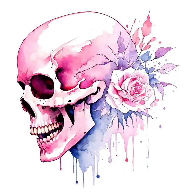 Head Of Death Pink Intelwined