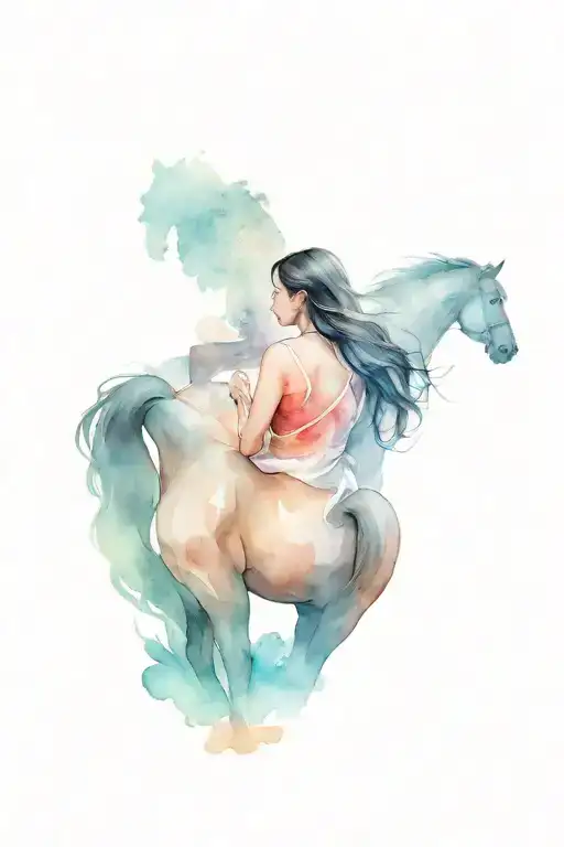 A Woman And A Horse