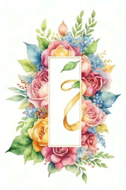 Birthday Flower Bouquet Tied Together With A Ribbon