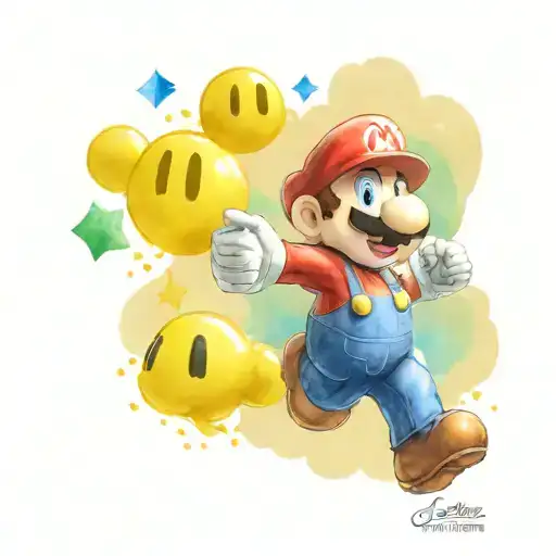 A Super Mario Brothers Themed Tattoo Incorporating Bible Verses