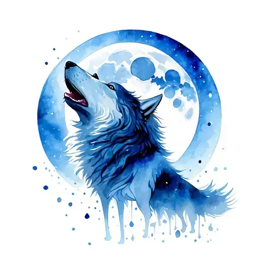Wolf Howling At The Moon