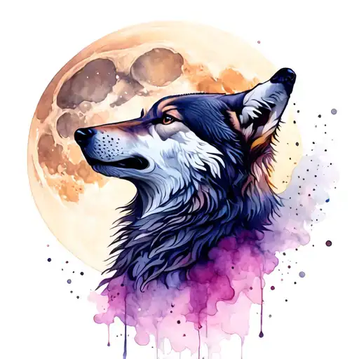Wolf Howling At The Moon