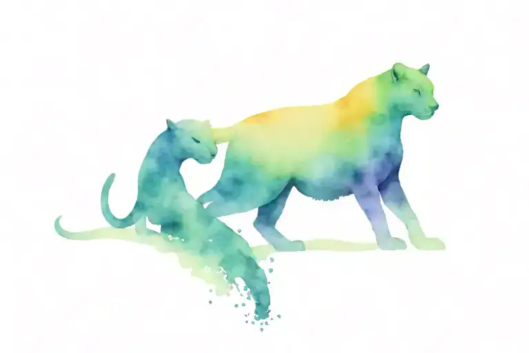 Panther Animal Girl Scout Mountain