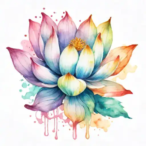 Bright And Beautiful Lotus Flower