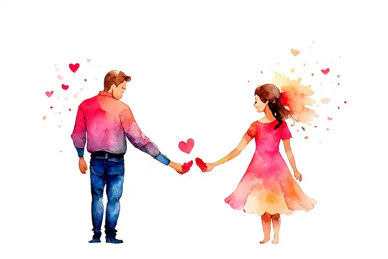 Dads Love For Daughters Holding Hands