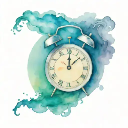 Globe And Storm And Time Clock