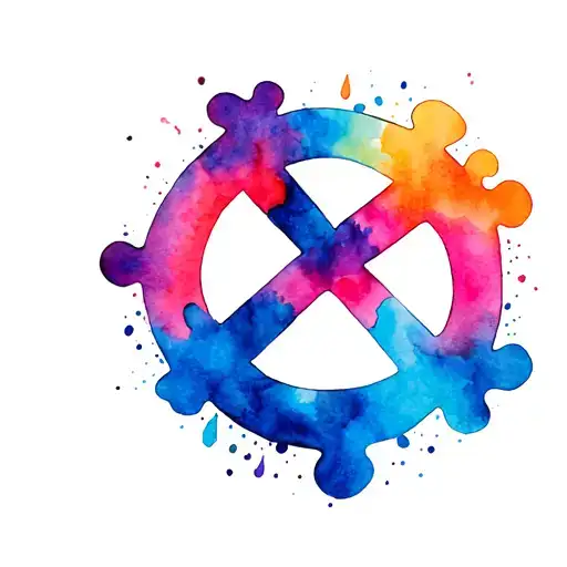 Autism Symbol Surrounded