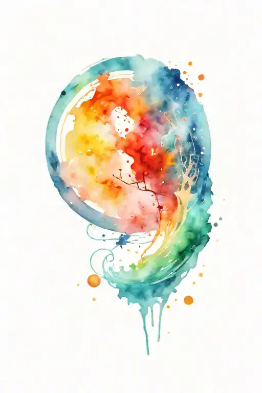 A Mysterious Planet Surrounded By Swirling Galaxies And Constellations