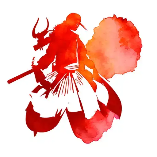 Samurai Warrior Holding