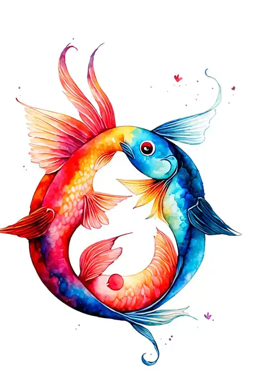 Bird And Fish Ying Yang