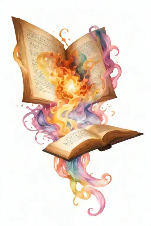 An Intricate Design Of Dark Matter Swirling Around A Magical Book