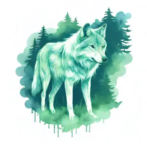 Wolf And Forest