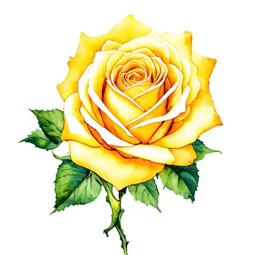 Yellow Rose With A Horse Head