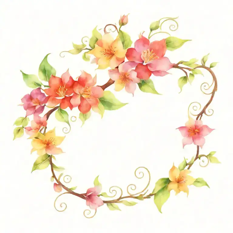 Flower Vine Design
