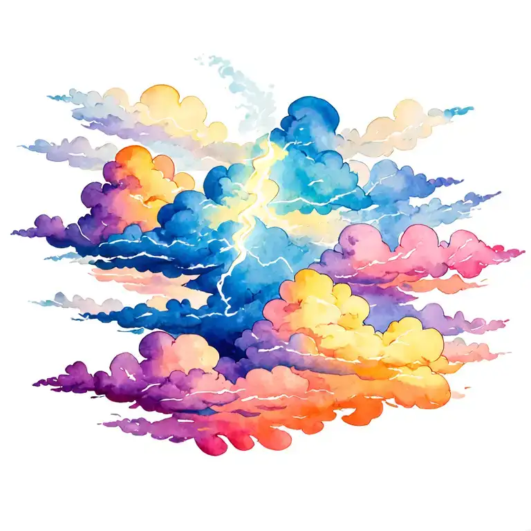 Thunder Clouds Forming The Shape