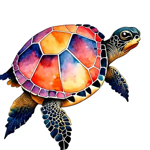Geometric Turtle Swimming