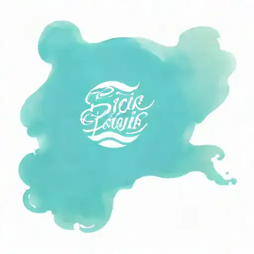 Sic Parvis Magna Writing With Waves Crashing In The Background