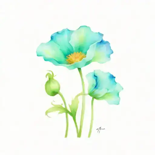 Poppies Taurus Zodiac Sign Combined
