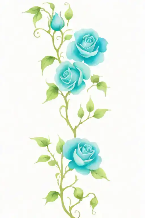 Rose Vine With Colour Flowers To Rep My Children