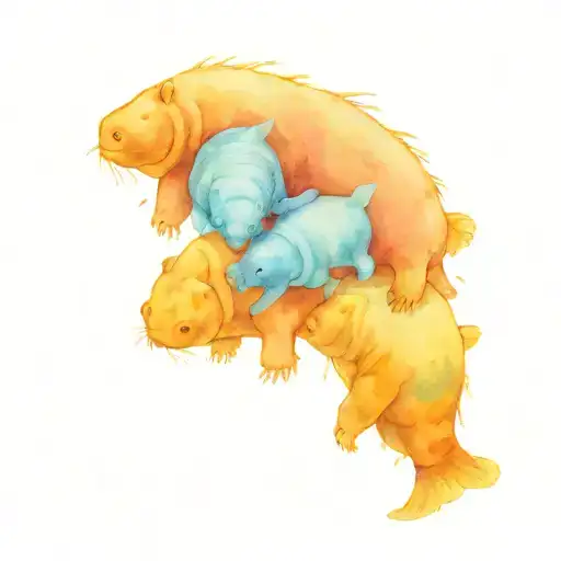 Water Bears Swimming Around Each Other Gracefully