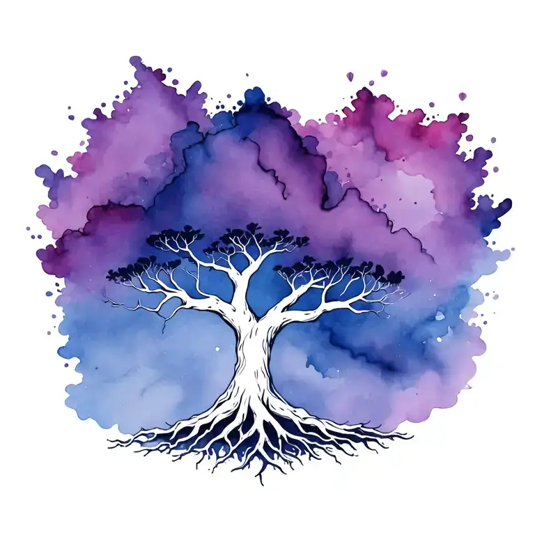 Yggdrasil Tree In Center