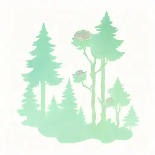 Redwood Trees And Roses And Disney Princess