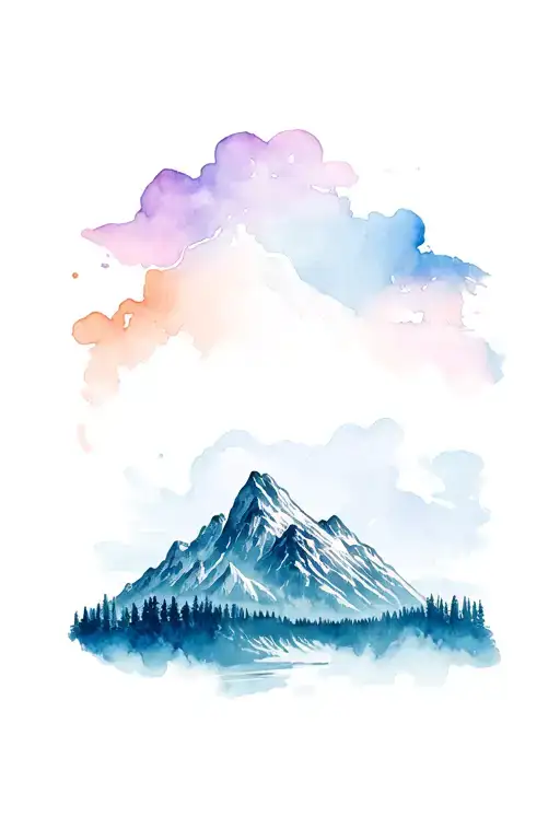 Canmore Mountain Scene