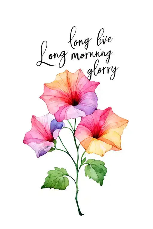Long Live Written In The Stem Of A Morning Glory Vine