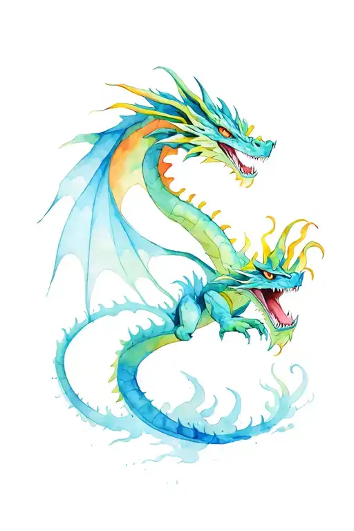 Dragon Emerging Victoriously From The Ashes