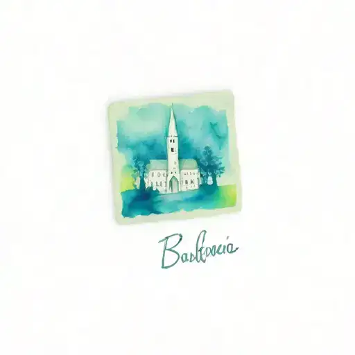 Post It Stamp With A Bulagrain Church And The Word Bulagaria