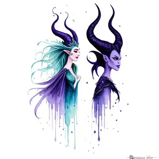 Ursula The Sea Witch Vs Maleficent