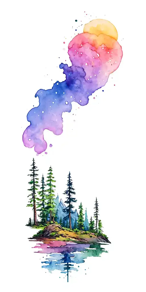 Grateful Dead Mountain Nature Themed Sleeve