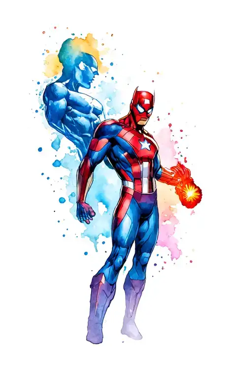 Marvel Comic Characters Surrounded