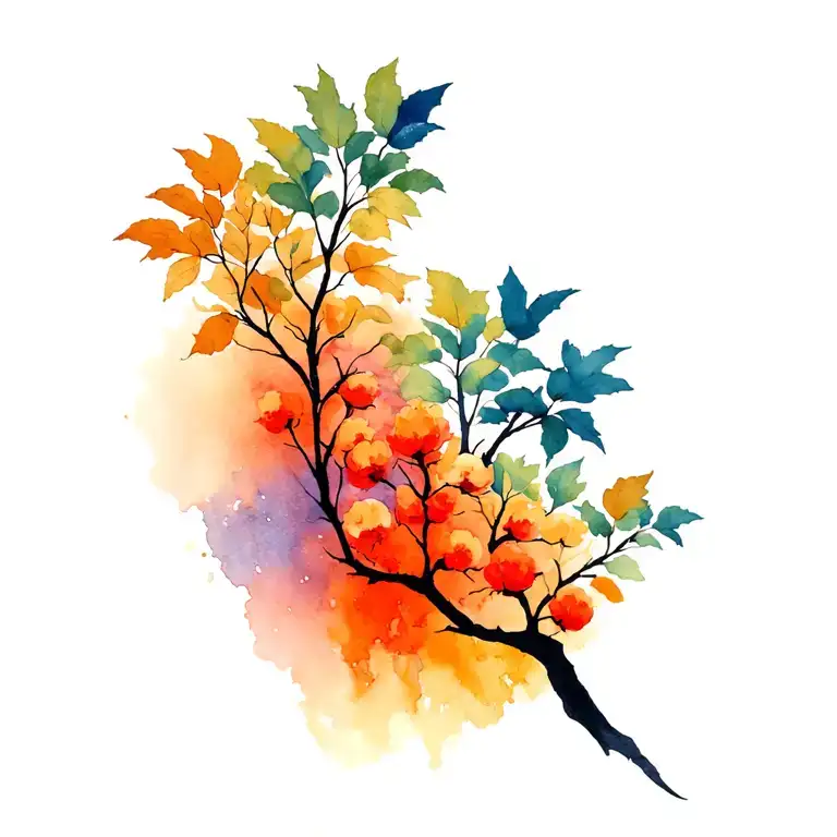 Arbutus Tree Family Tree Silhouette