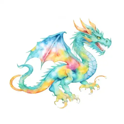 Tye Dye Dragon