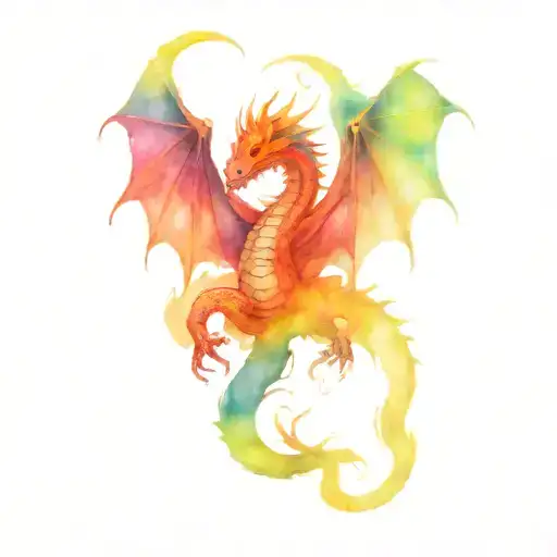 Tye Dye Dragon