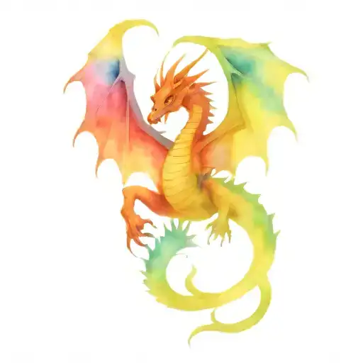 Tye Dye Dragon