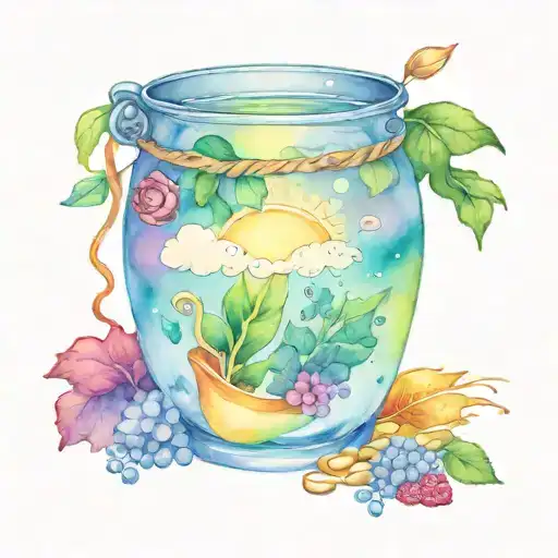 Rainbow Sun Pot Of Gold