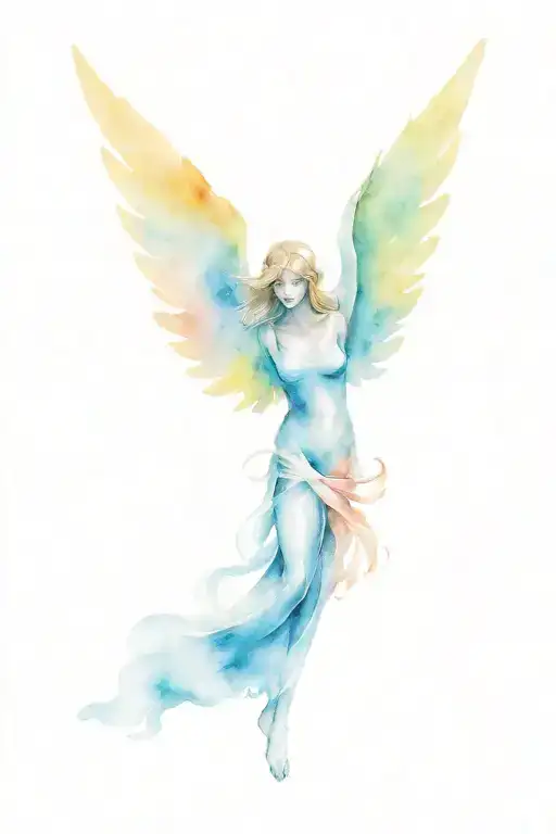 Angel With Open Wings