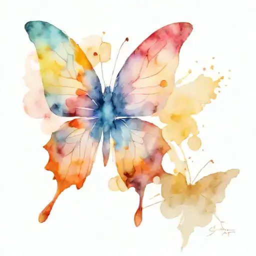 Colourful Butterfly Emerging