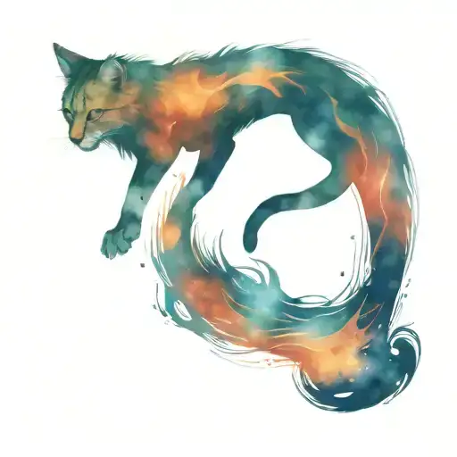 Wild Cat With Harry Potter Patronus Effect
