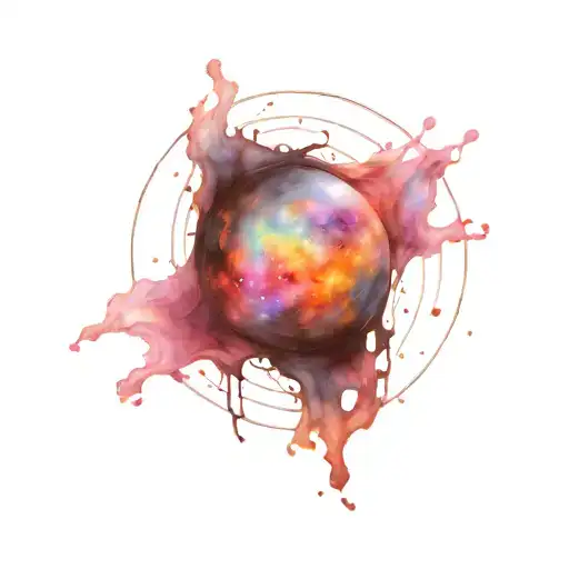 Space Themed Black Hole With Singularity