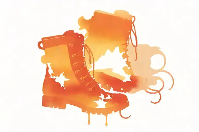 Mountain Sunset Wine Hiking Boots